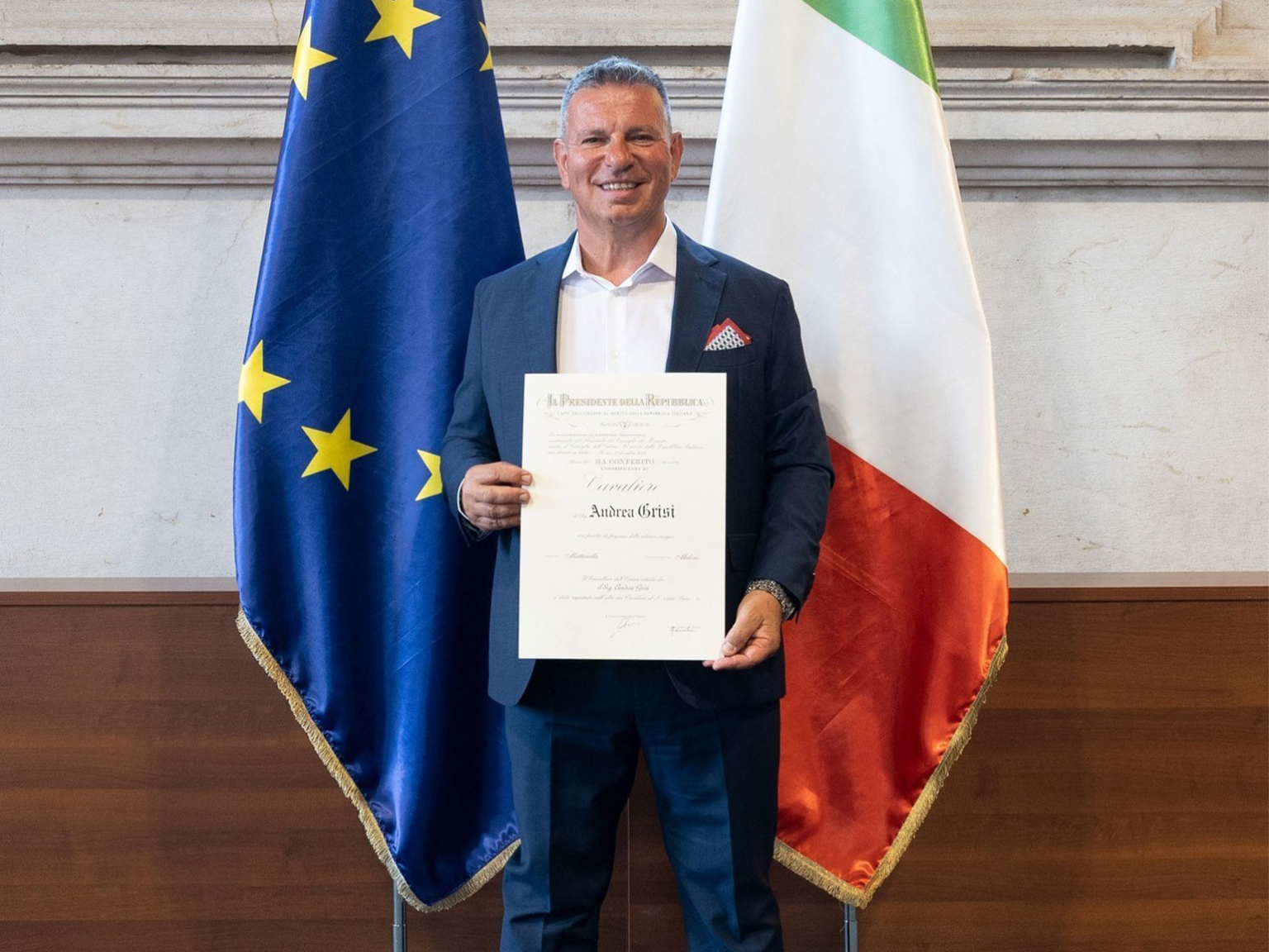 Nomina di Cavaliere dell'Ordine al Merito della Repubblica Italiana